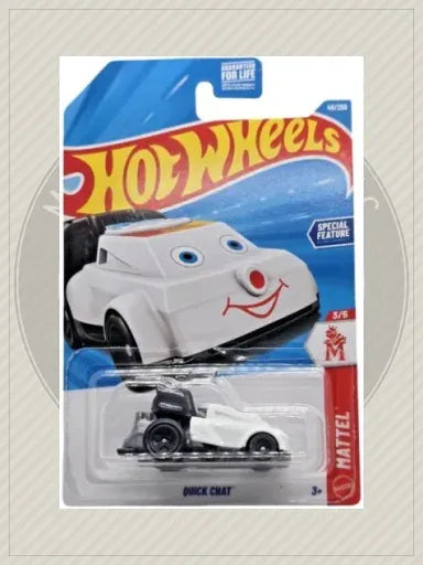 2026 Hot Wheels QUICK CHAT #49 Mattel - White/Black
