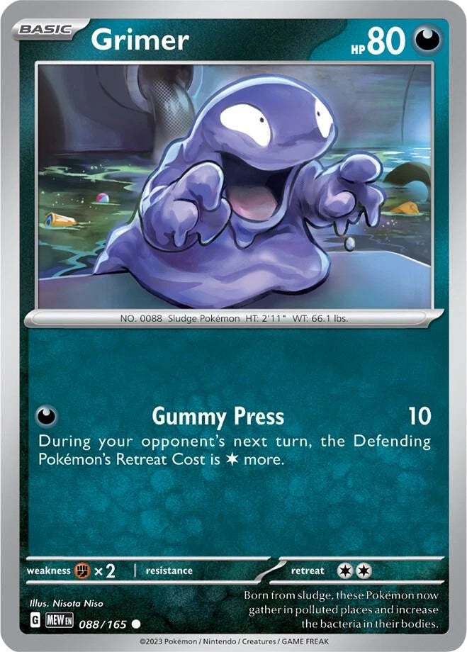 Grimer Common SV: Scarlet & Violet 151 088/165 NM