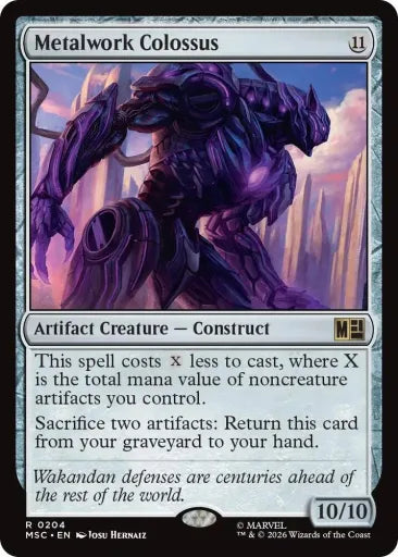 Metalwork Colossus (Surge Foil) Commander: Marvel Super Heroes 204 (Near Mint Foil)