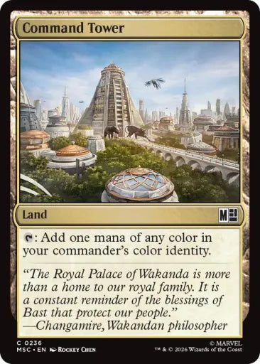 Command Tower (0236) (Surge Foil) Commander: Marvel Super Heroes 236 (Near Mint Foil)