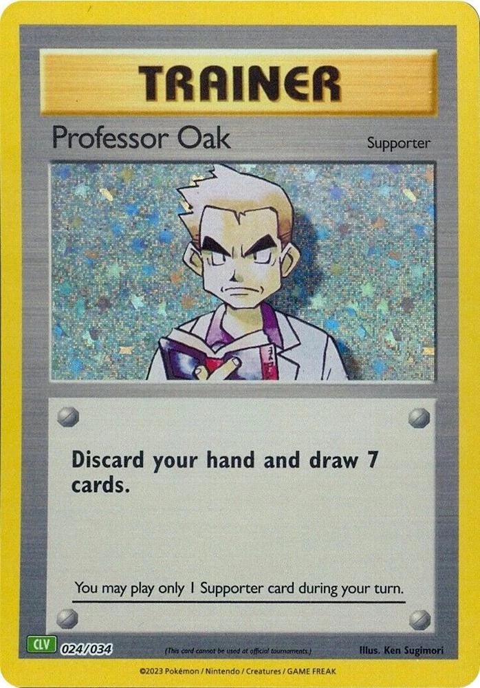 Professor Oak (CLV) Classic Collection Trading Card Game Classic 024/034 NM