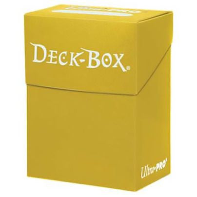 PRO 80+ Deck Box, Solid Yellow - Ultra PRO