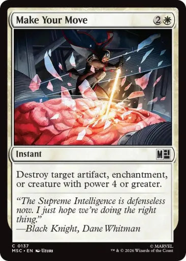 Make Your Move (Surge Foil) Commander: Marvel Super Heroes 137 (Near Mint Foil)