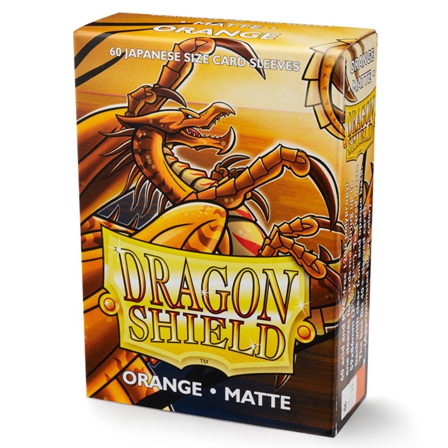 Japanese Matte Card Sleeves, Orange (60ct) - Dragon Shield