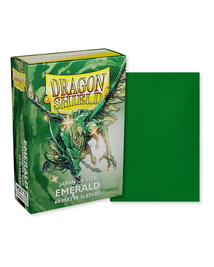 Japanese Matte Card Sleeves, Emerald (60ct) - Dragon Shield