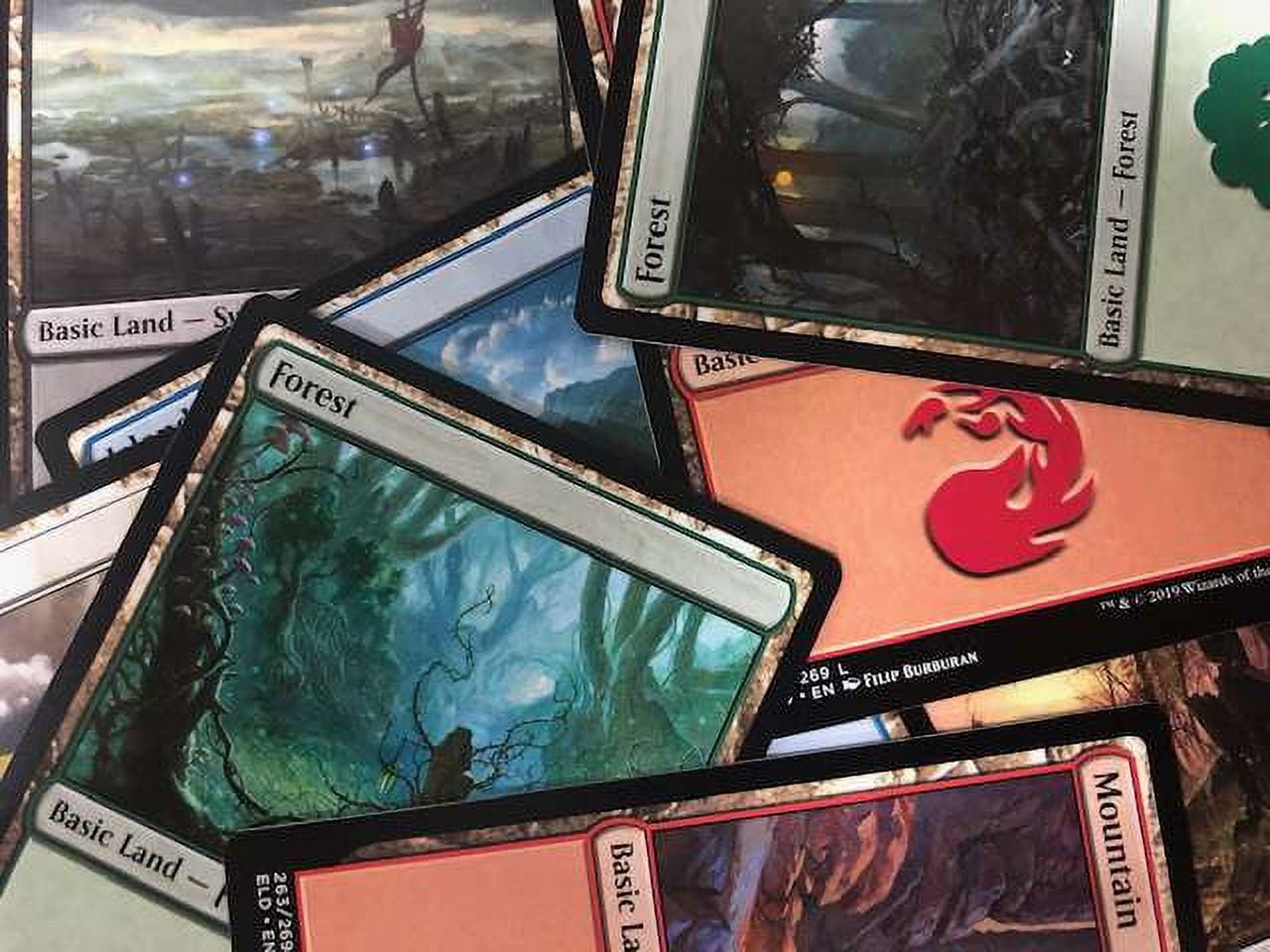 MtG Custom Lot of 50 Basic Land Single Cards