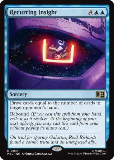 Recurring Insight (Surge Foil) Commander: Marvel Super Heroes 154 (Near Mint Foil)