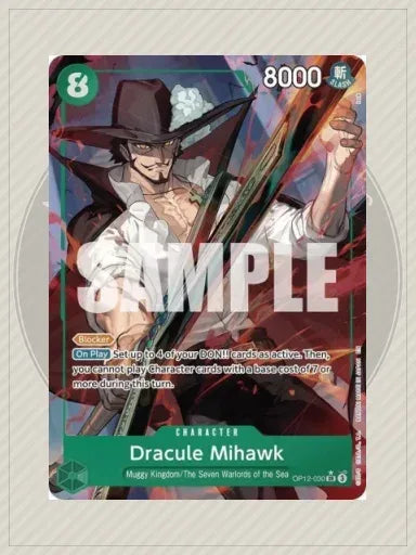 Dracule Mihawk (Alternate Art) SR Legacy of the Master OP12-030 NM