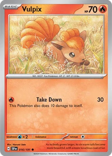 Vulpix SV08: Surging Sparks 016/191 (Near Mint)