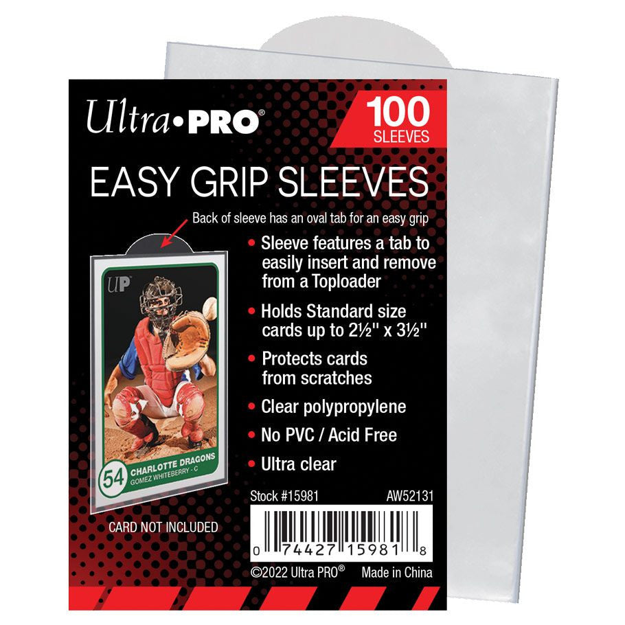 Easy Grip Card Sleeves 2.5" x 3.5" (100ct) - Ultra PRO
