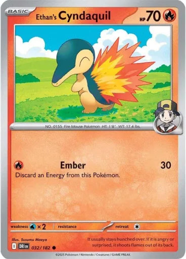 Ethan's Cyndaquil SV10: Destined Rivals 032/182 (Near Mint)