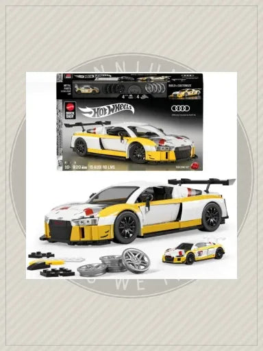 Brick Shop Hot Wheels '15 Audi R8 LMS Building Kit (820 Pieces) - Mattel