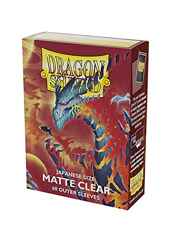 Japanese Matte Outer Sleeves, Clear (60ct) - Dragon Shield