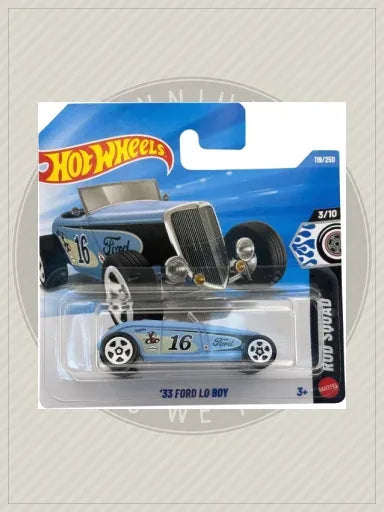 2026 Hot Wheels ‘33 FORD LO BOY #119 Rod Squad - Matte Blue