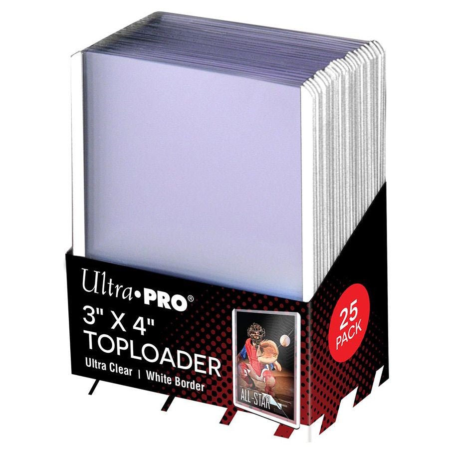 Toploader 3" x 4" White Border (25ct) - Ultra PRO