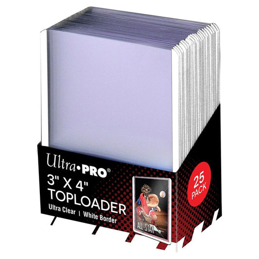 Toploader 3" x 4" White Border (25ct) - Ultra PRO
