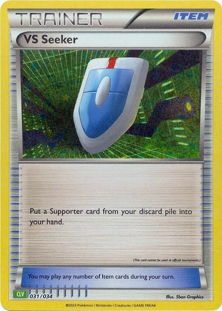 VS Seeker (CLV) Holo Rare Trading Card Game Classic 031/034 NM