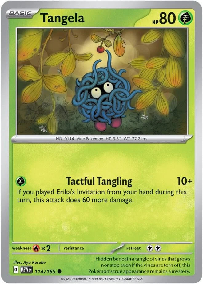 Tangela - 114/165 Common SV: Scarlet & Violet 151 114/165 NM