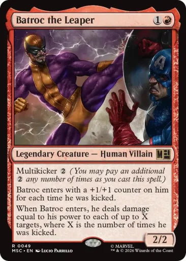 Batroc the Leaper (Surge Foil) Commander: Marvel Super Heroes 49 (Near Mint Foil)