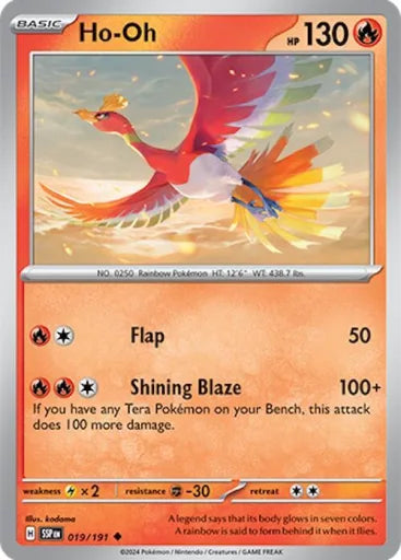 Ho-Oh SV08: Surging Sparks 019/191 (Near Mint)