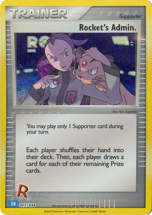 Rocket's Admin. (CLB) Classic Collection Trading Card Game Classic 027/034 NM