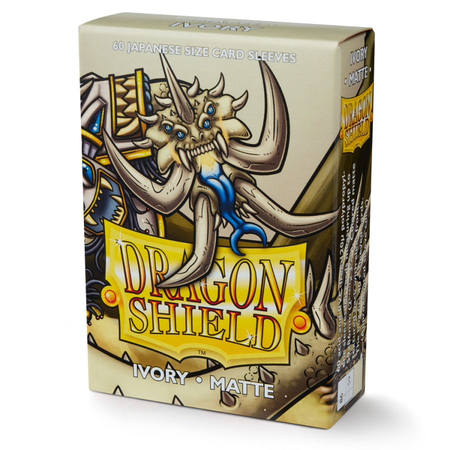 Japanese Matte Card Sleeves, Ivory (60ct) - Dragon Shield