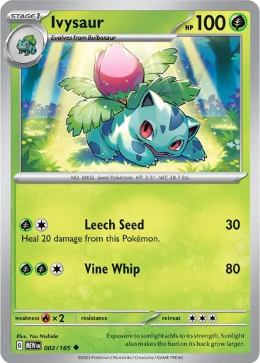 Ivysaur - 002/165 SV: Scarlet & Violet 151 002/165 (Near Mint)