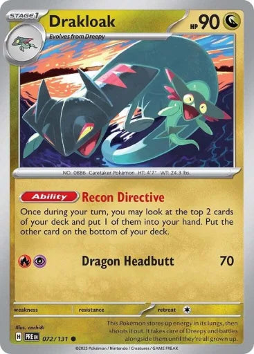 Drakloak SV: Prismatic Evolutions 072/131 (Near Mint)