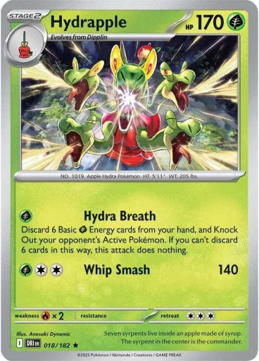 Hydrapple - 018/182 SV10: Destined Rivals 018/182 (Near Mint Holofoil)