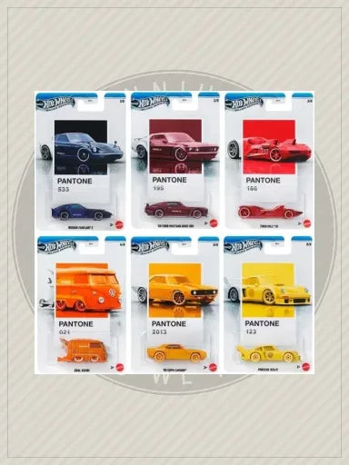 Silver Series Pantone Collection Complete Set of 6 (2025) - Hot Wheels