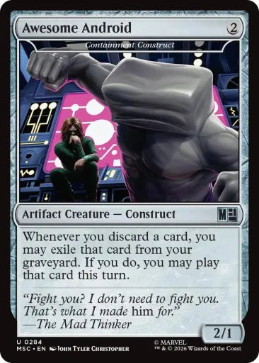 Awesome Android - Containment Construct (Surge Foil) Commander: Marvel Super Heroes 284 (Near Mint Foil)