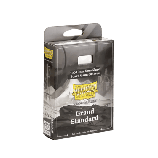 Board Game Sleeves, Grand Standard Clear/Non-Glare (100ct) - Dragon Shield