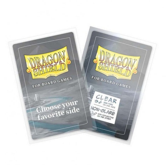 Board Game Sleeves, American Standard Clear/Non-Glare (100ct) - Dragon Shield