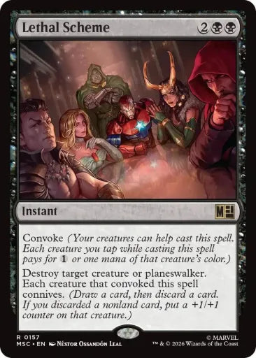 Lethal Scheme (Surge Foil) Commander: Marvel Super Heroes 157 (Near Mint Foil)
