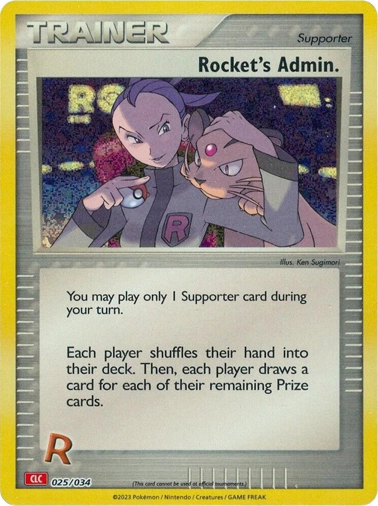 Rocket's Admin. (CLC) Classic Collection Trading Card Game Classic 025/034 NM