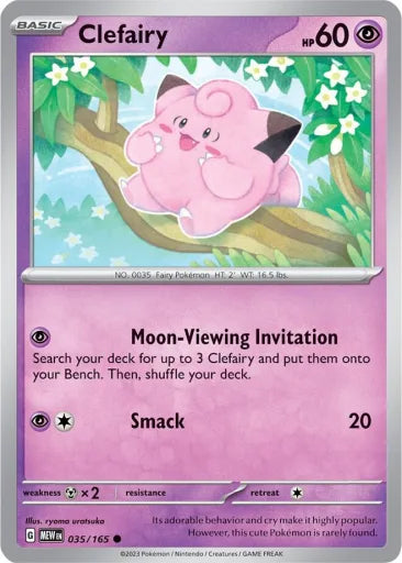 Clefairy SV: Scarlet & Violet 151 035/165 (Near Mint Reverse Holofoil)