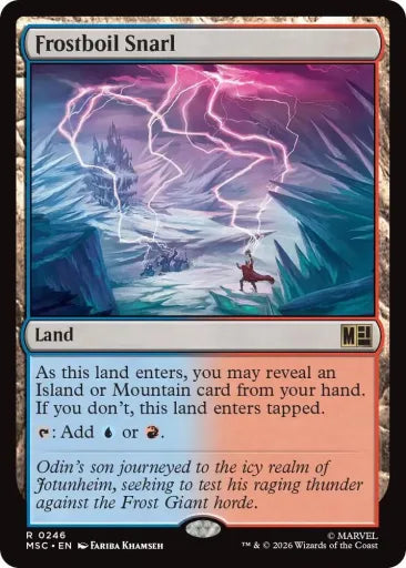 Frostboil Snarl (Surge Foil) Commander: Marvel Super Heroes 246 (Near Mint Foil)