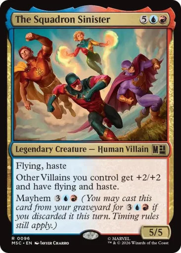 The Squadron Sinister (Surge Foil) Commander: Marvel Super Heroes 96 (Near Mint Foil)