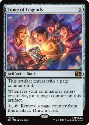 Tome of Legends (Surge Foil) Commander: Marvel Super Heroes 223 (Near Mint Foil)