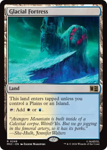 Glacial Fortress (Surge Foil) Commander: Marvel Super Heroes 248 (Near Mint Foil)