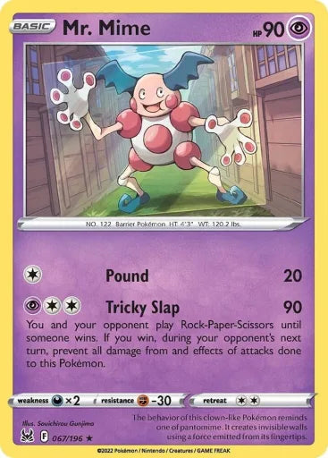 Mr. Mime SWSH11: Lost Origin 067/196 (Near Mint)