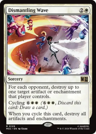 Dismantling Wave (Surge Foil) Commander: Marvel Super Heroes 129 (Near Mint Foil)