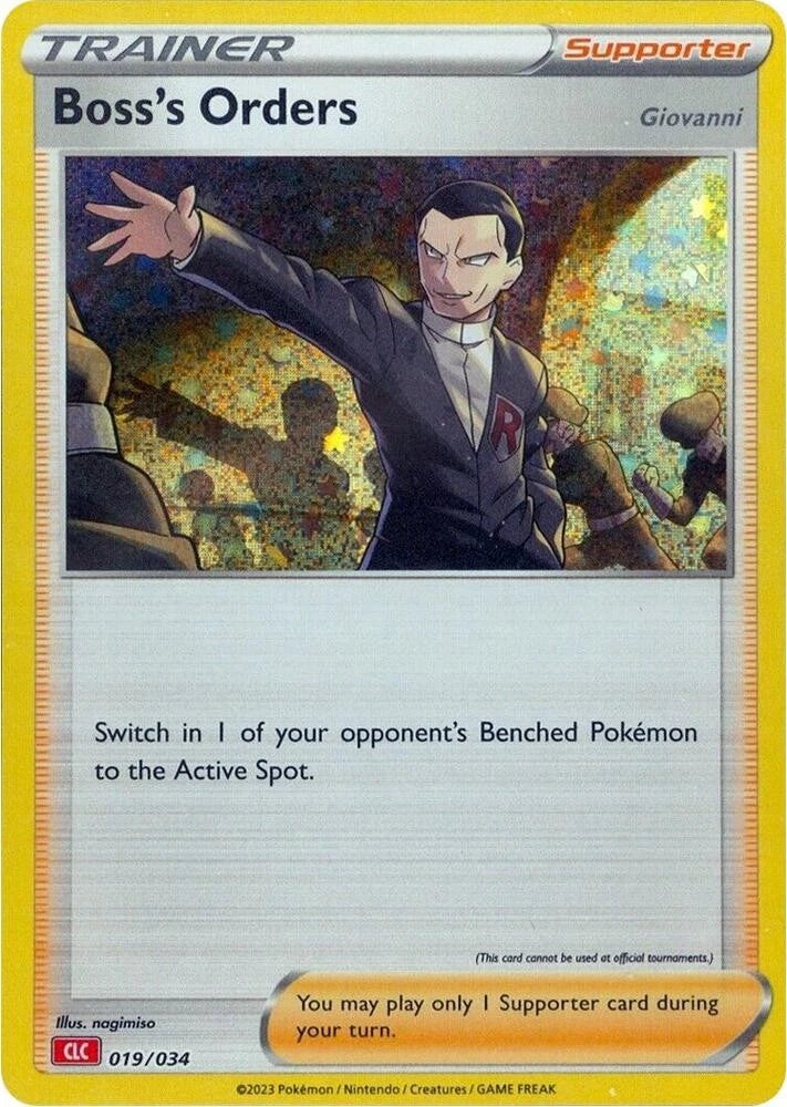 Boss's Orders (CLC) Classic Collection Trading Card Game Classic 019/034 NM