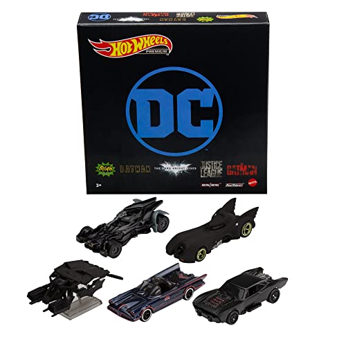 Batman Premium 5-Pack, 1:64 Batmobile Set - Hot Wheels
