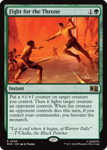 Fight for the Throne (Surge Foil) Commander: Marvel Super Heroes 65 (Near Mint Foil)