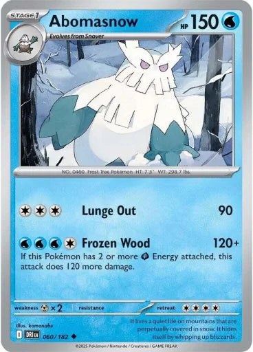 Abomasnow SV10: Destined Rivals 060/182 (Near Mint Reverse Holofoil)