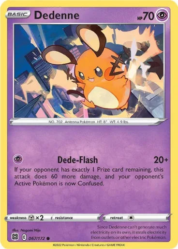 Dedenne SWSH09: Brilliant Stars 067/172 (Near Mint)