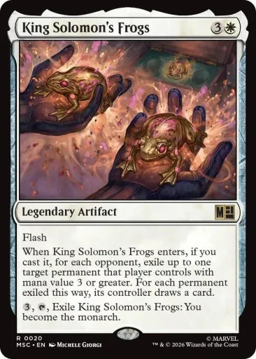 King Solomon's Frogs (Surge Foil) Commander: Marvel Super Heroes 20 (Near Mint Foil)