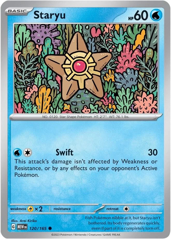 Staryu Common SV: Scarlet & Violet 151 120/165 NM