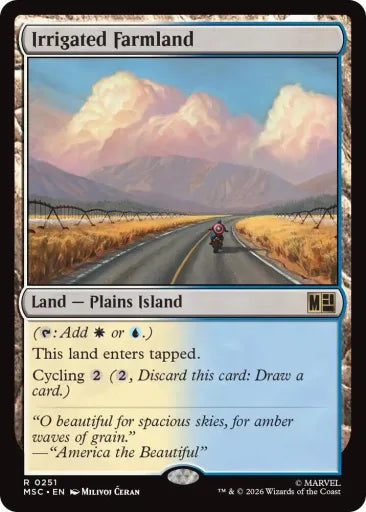 Irrigated Farmland (Surge Foil) Commander: Marvel Super Heroes 251 (Near Mint Foil)